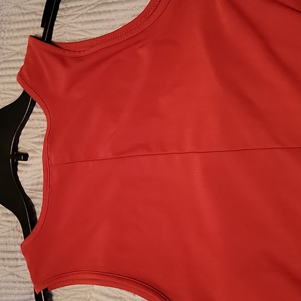Burnt Orange Sleeveless Dress - Size M (8-10) - Picture 6 of 7